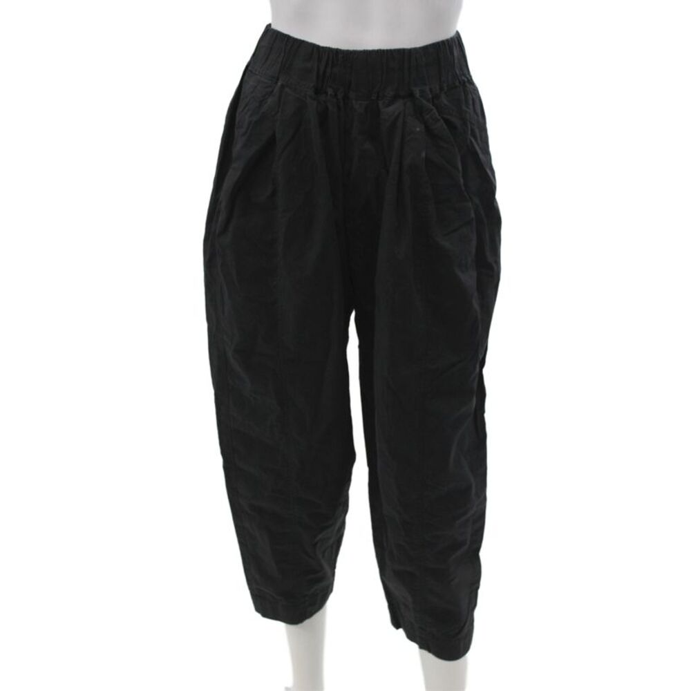 Urban Zen Women Harem Pants Black Cotton Pull On Size S